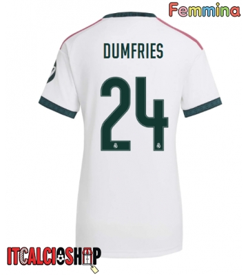 Real Madrid Denzel Dumfries #24 Prima Maglia Femmina 2026-27 Manica Corta